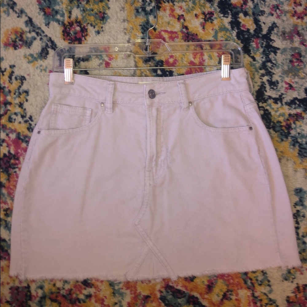 Purple corduroy skirt